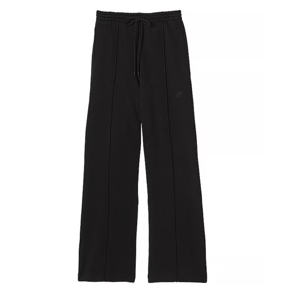 PINK new 
IVY FLEECE WIDE-LEG SWEATPANTS - Picture 1 of 11